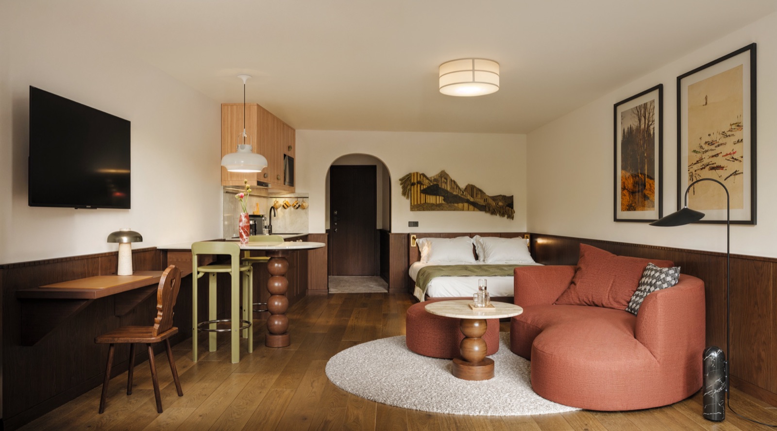Studio apartment salon